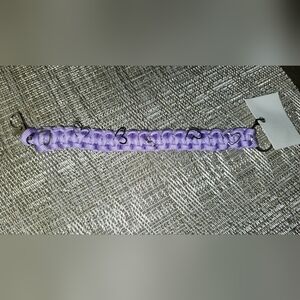 🤑SOLD🤑Hand Crafted Lavender Paracord Woven Key Chain with Heart Details
